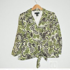 Silkland chantung/silk ¾ sleeve jacket size 16